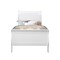 Global Furniture Usa Traditional Glam Crisp White W/ LED Charlie White Twin Bed 5007 - alternate 1